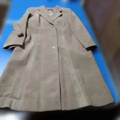 ベージュ スエード風 ロングコート、レディース 15サイズ