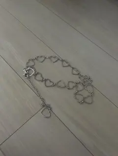 ハートモチーフ チェーンベルト シルバーのサムネイル