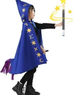 ハロウィン　マント　コスプレ　コスチューム　魔法使い　仮装　新品　衣装　子供