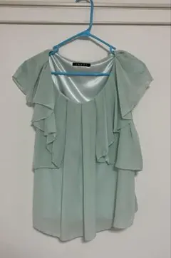 INGNI イング フリルシフォン トップス ノースリーブ