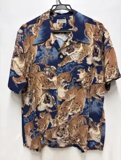 良品 東洋 Fire Land サンサーフ M32929 百虎 アロハシャツ M - メルカリ