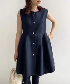 PICCIN PERLA　パニエパールジレ　ベスト　ジレ　パールボタンのサムネイル