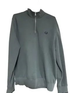 【FRED PERRY】ハーフ ジップ スウェット シャツ カーキ【袋付き】のサムネイル