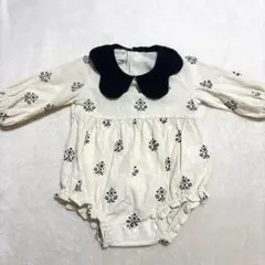 バースデイ 花柄 ロンパース 70