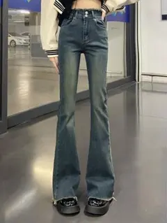 SHEIN フレアデニム ジーンズ