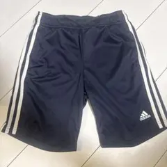 adidas ネイビー 3本ライン ハーフパンツ150