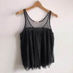 ROSE BUD♡レース切替タンクトップ♡ブラックF♡ローズバッド♡のサムネイル