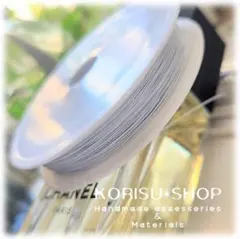 匿名配送 大容量 ナイロンコートワイヤー ０.３８ｍｍ×５０ｍ ホワイトスモーク