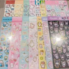 サンリオ　箔押しシール　14種類セット