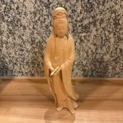 美品】仏教美術 観音 仏像 白磁 置物 インテリア 工芸品 美術品 A1240