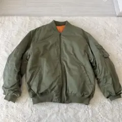 オリーブ ボンバージャケット カーキ