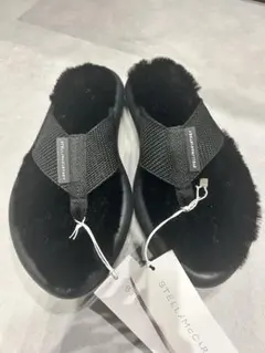 STELLA McCARTNEY ファーサンダル ブラックのサムネイル