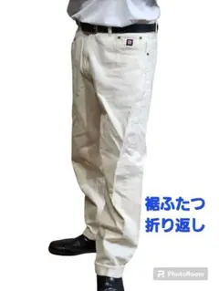 Ralph Lauren　CHAPS 　90s　皮パッチ　ラルフ　チノ　パンツ