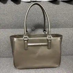 【美品】HAMANO 濱野皮革工藝 ゴールド ハンドバッグ