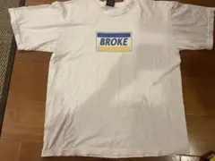 BROKE ロゴ Tシャツ ホワイト L