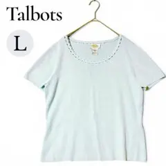 Talbots 半袖 ニット L 無地 シンプル カジュアルのサムネイル