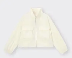 GU テックダブルポケットブルゾン オフホワイト XXL