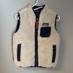 【美品】patagonia フリースベスト 2T ベージュ