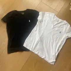 Polo Ralph Lauren VネックTシャツ2枚セット