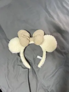 ミッキー型カチューシャ（クリーム色）