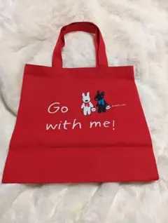 リサとガスパール　トートバッグ　赤　PASCO