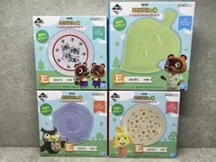 どうぶつの森 一番くじ F賞 まめざら たぬきち しずえ フータ 化石 計6