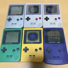 ゲームボーイポケット ゲームボーイカラー 本体 6台セット 送料込み