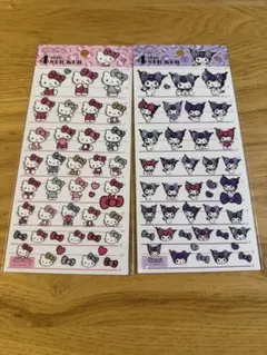 正規品 サンリオ クロミ キティ 4サイズステッカー ギャルキティ　2枚セット