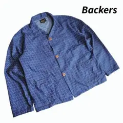 Backers 柔らかデニム素材・オープンカラー長袖シャツジャケット 68806