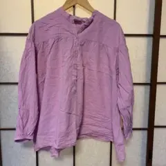 ユニクロ完売品　tomas maier 長袖シャツ ラベンダー