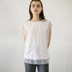 グレースコンチネンタル　チュールシアーカットトップス　チュールTシャツのサムネイル