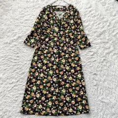 Lily Brown 花柄　総柄　ロング　ワンピース　Aライン