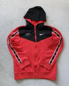 NIKE ナイキ 140cm フルジップパーカー ジャージ 裏起毛 フード