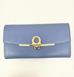 Ferragamo ブルー レザー 長財布のサムネイル
