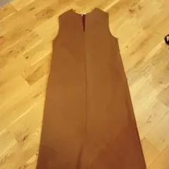 yecca vecca ノースリーブ ロングワンピース ブラウン