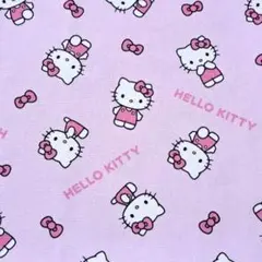 ハローキティ コットンオックス生地 ピンク 50cm - メルカリ
