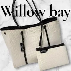 Willow bay ウィローベイ トートバッグ マザーズバッグ ホワイト 白のサムネイル