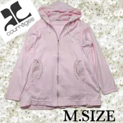 q80〚courrèges〛クレージュ パーカー ピンク Mサイズのサムネイル