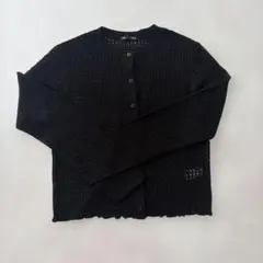 GU スカシアミカーディガン ブラック Mサイズ