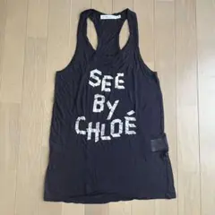 SEE BY CHLOÉ 濃紺？　タンクトップ 38のサムネイル