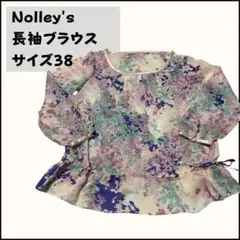 Nolley's 長袖ブラウス 花柄 キャミソールセット サイズ38