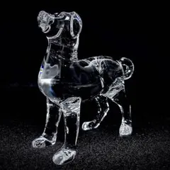 バカラBaccarat クリスタルフィギュリン干支犬戌イヌ　置き物　中古 楽天市場】Baccarat【バカラ】クリスタル 干支 戌 犬 いぬ クリア 置物