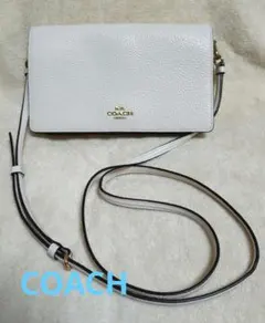 【美品】COACH コーチ ミニショルダーバッグ 白 ホワイト