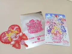 映画キミとアイドルプリキュア入場者特典　うちわ型クリアカード シークレット