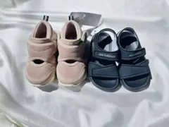 ベビーキッズ靴14cm 2足セット NBサンダル 新品スニーカー