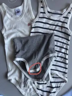 petit bateauロンパース・カバーオール 3点セット