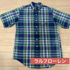 値下げしました！ラルフローレン　半袖シャツ　POLOワンポイント　ボタンダウン