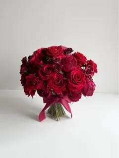 結婚式　ブーケ　ブートニア　バラ　造花