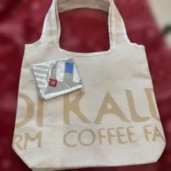 KALDI 福袋2026 トートバッグ ➕もへじ手拭いエコバッグ