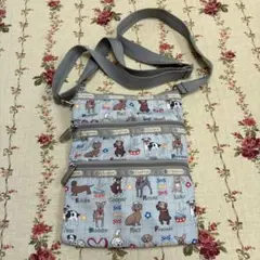LeSportsac レスポートサック犬柄 ショルダーバッグ